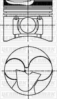 YENMAK 36-04439-000 Piston+Segman Std H100 Kmyt 2600  91.1mm  ####